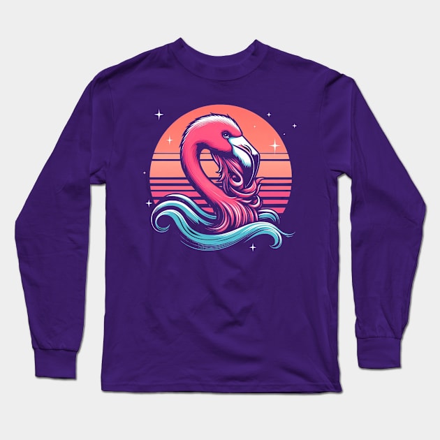 Bearded Flamingo V3 Long Sleeve T-Shirt by LarsonBrosSupplyCo